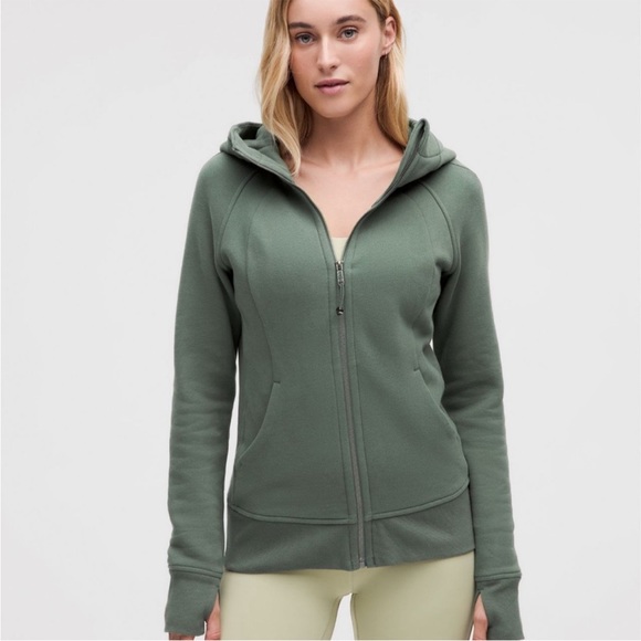 Lululemon Full zip scuba in Forest Green - Picture 4 of 4
